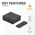 Y30BH Ceramic Rectangular Magnet - 1 in. x 3/8 in. x 1/8 in. thick - 0.97lbs Pull