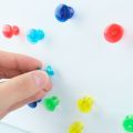 Traditional Magnetic Map Pin Magnets - 5/8 in. dia x 19/32 in. tall