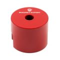 Alnico Button Magnet c/w 9/32 in. dia central hole - 1-1/4 in. dia x 1 in. thick - 10.58lbs Pull