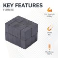 Y10 Ceramic Square Magnet - 3/8 in. x 3/8 in. x 3/16 in. thick - 0.22lbs Pull