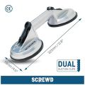 SCREWD 4-9/16 in. diameter x 12-9/16 in. length Dual Suction Lifter - 176lbs Pull