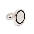 N42 Neodymium Clamping Magnet with M8 Eyebolt - Machine Lathed - 1-7/8 in. dia - 217.19lbs Pull