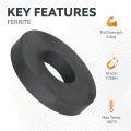 Y30BH Ceramic Ring Magnet - 2-13/16 in. O.D. x 1-3/16 in. I.D. x 15/32 in. thick - 14.11lbs Pull
