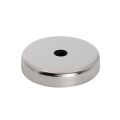 Ceramic Pot Magnet - 1-7/8 in. dia x 3/8 in. thick x 5/16 in. hole - 34.84lbs Pull