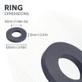 Y30BH Ceramic Ring Magnet - 3-15/16 in. O.D. x 2 in. I.D. x 15/32 in. thick - 19.85lbs Pull