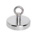 Ceramic Recovery Fishing Magnet with M14 Eyebolt - 4-7/8 in. dia x 3-7/8 in. tall - 286.65lbs Pull