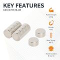 N42 Neodymium Disc Magnet - 15/32 in. dia x 1/4 in. thick - 9.48lbs Pull