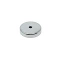 Y30BH Ceramic Countersunk Pot Magnet - 1-9/16 in. dia x 5/16 in. thick x 3/16 in. hole - 24.26lbs Pull