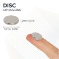 N42 Neodymium Disc Magnet - 9/16 in. dia x 1/16 in. thick - 3.74lbs Pull