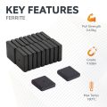 Y10 Ceramic Magnet - 3/4 in. x 3/4 in. x 3/16 in. - 0.94lbs Pull