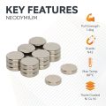 N42 Neodymium Disc Magnet - 3/8 in. dia x 1/16 in. thick - 3.08lbs Pull