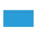 MagFlex® Large Magnetic Scrumboard Gloss Blue Dry Erase Surface Magnet - 3-1/8 in. x 1/32 in.