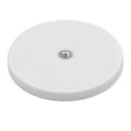Rubber Coated POS Magnet c/w M6 Boss Thread (Flush x 1/3 in. deep) - 2-9/16 in. dia x 1/3 in. high - 44.1lbs Pull