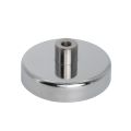 Ceramic Pot Magnet with M10 thread - 3-1/8 in. dia x 1-3/8 in. tall - 132.3lbs Pull