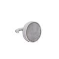 Ceramic White Painted Clamping Magnet with M4 Hook - 1 in. dia - 8.82lbs Pull