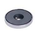 Ceramic Pot Magnet - 2-9/16 in. dia x 3/8 in. thick x 5/16 in. hole - 86lbs Pull