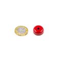 Alnico Shallow Pot Magnet Countersunk with 9/64 in. dia countersunk hole - 3/4 in. dia x 5/16 in. thick - 6.62lbs Pull