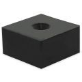 N42 Neodymium Rubber Coated Square Magnet - 1-7/8 in. x 1-7/8 in. x 1 in. thick with 5/16 in. dia Countersunk Hole - 185.22lbs Pull (North/South)
