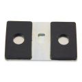 Neodymium Magnetic Pad with Hook - 2-9/32 in. x 9/32 in. thick - 38.58lbs Pull
