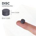 Y10 Ceramic Disc Magnet - 3/8 in. diameter x 1/4 in. thick - 0.25lbs Pull
