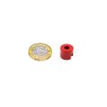 Alnico Button Magnet Countersunk with 3/16 in. dia central hole - 1/2 in. dia x 11/32 in. thick - 1.54lbs Pull