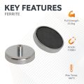 Ceramic Pot Magnet with M5 Internal Thread - 1-7/8 in. dia x 3/8 in. thick - 50.72lbs Pull