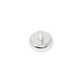 Ceramic Pot Magnet with M5 External Thread - 1 in. dia x 9/32 in. thick - 1.77lbs Pull