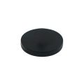 Black Rubber Coated POS Magnet Countersunk with M6 x 19/32 in. External Thread - 1-9/16 in. dia x 1/4 in. thick