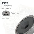 Y30BH Ceramic Pot Magnet - 1-3/8 in. dia x 5/16 in. thick x 3/16 in. hole - 10.81lbs Pull