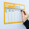 MagFlex® A4 Bright Shopping List Fridge Magnet - Flexible Magnetic Sheet