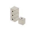 N42 Neodymium Rectangular Hornby Train Magnet - 1/2 in. x 11/32 in. x 1/2 in. x 1/16 in. hole - 11.46lbs Pull