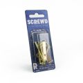 SCREWD Picture Hanger Kit - 5 Picture Hangers & 5 Semi-Round Head Nails