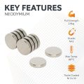 N42 Neodymium Disc Magnet - 19/32 in. dia x 1/8 in. thick - 6.39lbs Pull