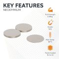 N42 Neodymium Disc Magnet - 13/16 in. dia x 1/32 in. thick - 1.05lbs Pull