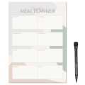 MagFlex® A4 Pastels Weekly Meal Planner Refrigerator Magnet - Flexible Magnetic Sheet