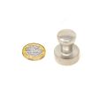 Chrome Skittle Pot Magnet - 13/16 in. dia x 1 in. tall - 19.8lbs Pull