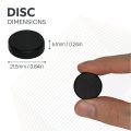 N42 Neodymium Rubber Coated Disc Magnet - 27/32 in. dia x 1/4 in. - 13.67lbs Pull