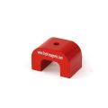Medium Red Alnico Horseshoe Magnet - 1-9/16 in. x 1 in. x 1 in. - 19.85lbs Pull