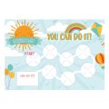 MagFlex® A3 Magnetic Sunny Reward Chart with Colourful Star Magnets - Flexible Magnetic Sheet