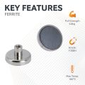 Ceramic Clamping Magnet - 1-1/4 in. dia - 12.79lbs Pull