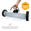 Magnetic Sweeper With Switchable Release - Sweeps Nails & Screws Quickly (23.5 in. wide)