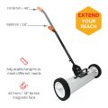 Magnetic Sweeper With Switchable Release - Sweeps Nails & Screws Quickly (23.5 in. wide)