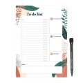 MagFlex® A4 Jungle Leaves To Do List Refrigerator Magnet - Flexible Magnetic Sheet