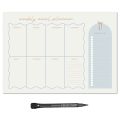 MagFlex® A4 Chic Weekly Meal Planner Refrigerator Magnet - Flexible Magnetic Sheet