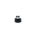 Rubber Coated Cable Holding Magnet - 11/16 in. dia x 1/4 in. high with 1/8 in. Cable Clip - 3.5lbs Pull