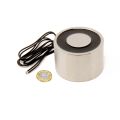 Electromagnet with 1/4-20 UNC Mounting Hole - 12V DC/12W- 3 in. dia x 2 in. thick - 498.33lbs Pull