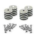 North & South Neodymium Countersunk Magnets & Screws Pack - 13/16 in. dia x 1/8 in. thick