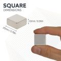 N42 Neodymium Rectangular Magnet - 13/16 in. x 13/16 in. x 3/8 in. thick - 31.31lbs Pull