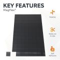 MagFlex® Self-Adhesive Flexible Magnetic Squares - 1 in. x 1 in. - 96 per A4 Sheet