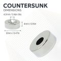 N42 Neodymium Countersunk Disc Magnet - 15/32 in. dia x 5/32 in. thick x 5/32 in. Hole - 5.51lbs Pull